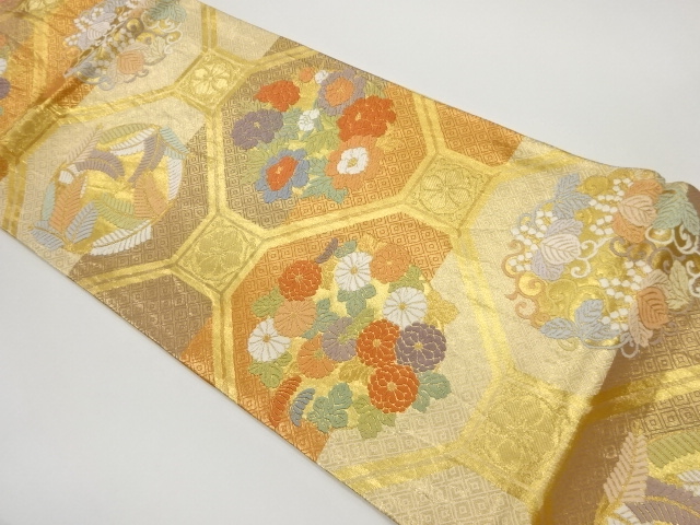 JAPANESE FUKURO OBI / SAGANISHIKI / KARA-ORI / WOVEN STRIPE